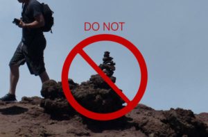 Do not stack the rocks